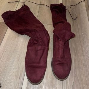 Wide calf knee high boots